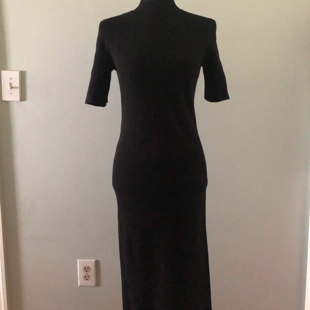 Black Midi Sweater Dress